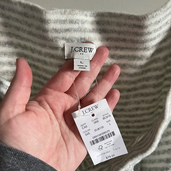 J CREW striped sweater-skirt in extra-soft yarn - Picture 4 of 4